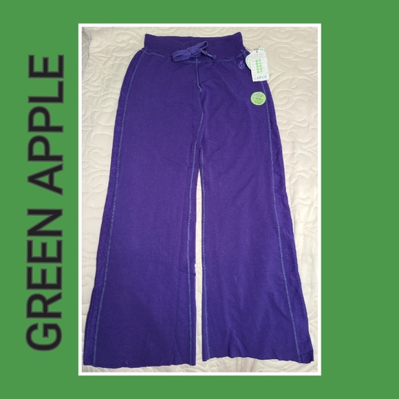 (New) GREEN APPLE BAMBOO YOGA PANTS - Picture 2 of 9